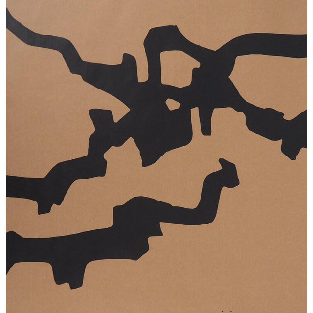 After Eduardo Chillida, Black Abstraction, Offset Lithograph For Sale - Image 4 of 5