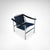 Metal LC1 Blue and Black Ponyskin Armchair by Le Corbusier for Cassina, 1990s For Sale - Image 7 of 13