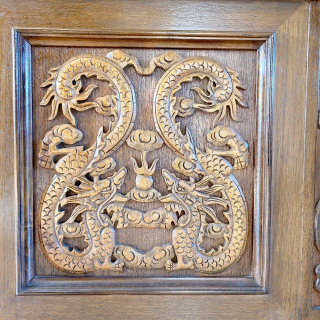 1970s Dragon German Moonface Grandfather Clock For Sale - Image 9 of 12