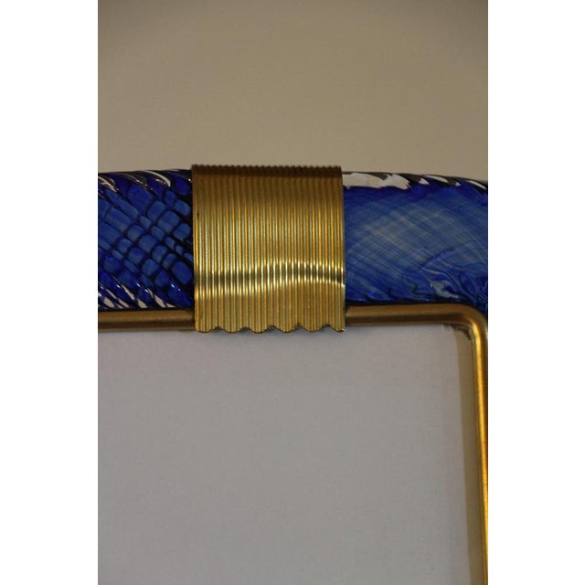 Sapphire Blue Murano Glass Frame, 2000s For Sale - Image 6 of 17