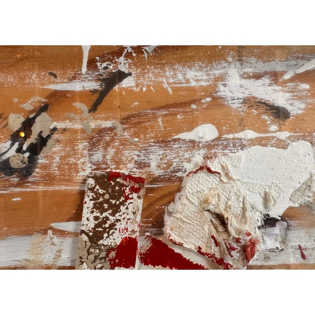 Assemblage on Layered Plywood, Mixed Media Painting by J. Rogers 2010 For Sale - Image 12 of 13