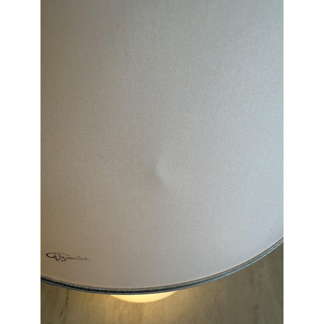 Large Globular Murano Glass Table Lamp with Brass Base and Drum Shade by La Murrina, 1970s For Sale - Image 16 of 18