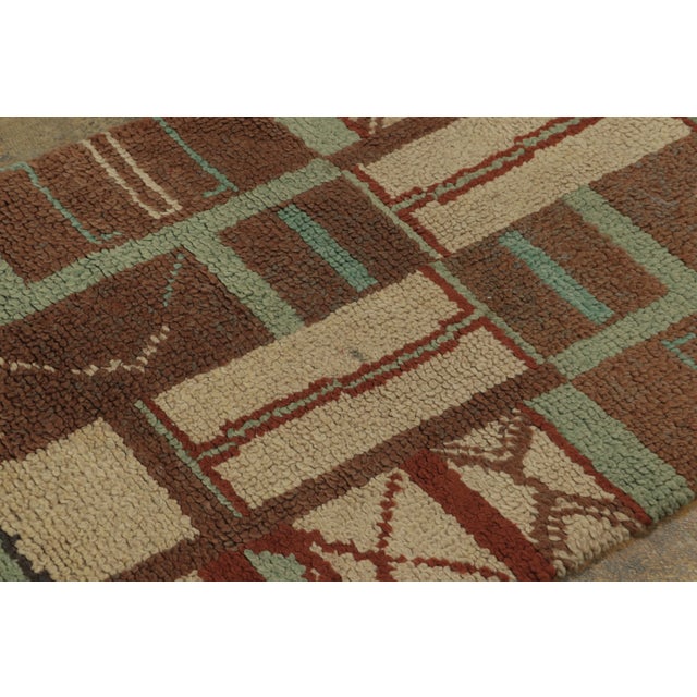 This 2x4 antique hooked runner is an exciting new addition to Rug & Kilim’s Antique collection—a striking masterpiece from...