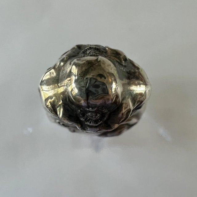 Antique Repoussé Sterling Silver Shoe Horn For Sale - Image 10 of 13