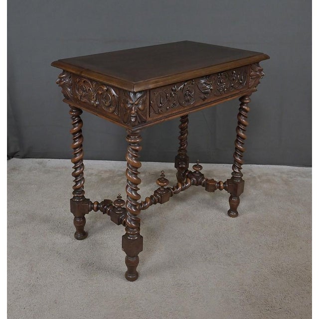 Henri II Walnut Writing Desk, 19th Century For Sale - Image 18 of 18