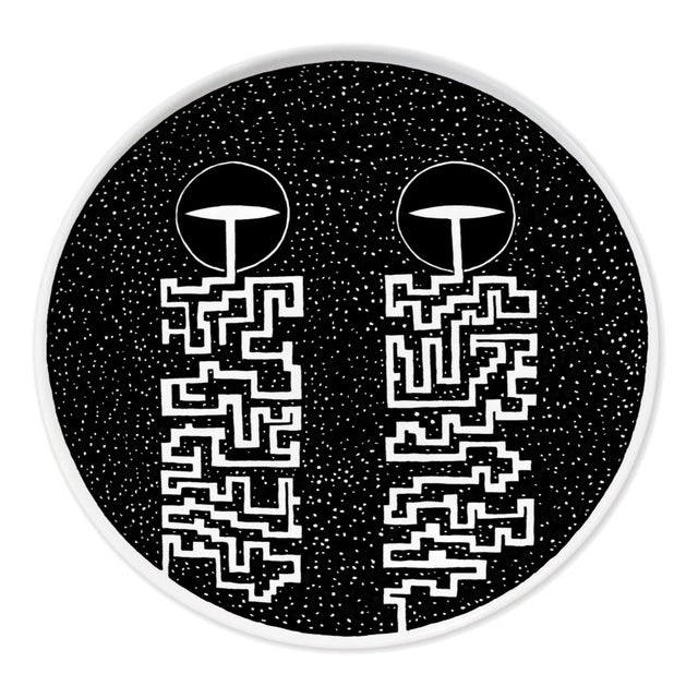 Mudec Iii | Cultures Ceramic Plate by Vincenzo D’Alba for Kiasmo For Sale