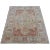 Midcentury Oushak Rug in Neutrals, Flesh Tones, Blues For Sale