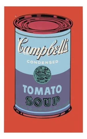 Andy Warhol, Campbell's Soup Can (Blue & Purple), Digital Print