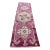 Vintage Handmade Magenta & Mint Color Oushak Rug For Sale