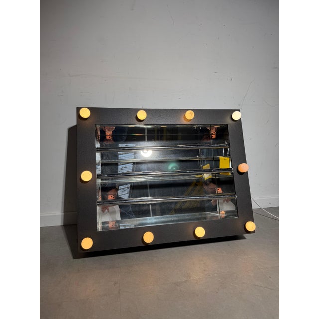 Vintage Illuminated Wall Mirror Sculpture by Loredana Longo For Sale - Image 6 of 6