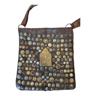 Leather Moroccan Antique Bag For Sale