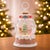 Kenneth Ludwig Chicago LED Santa & Gingerbread Tree Snow Globe 10"H For Sale - Image 4 of 4