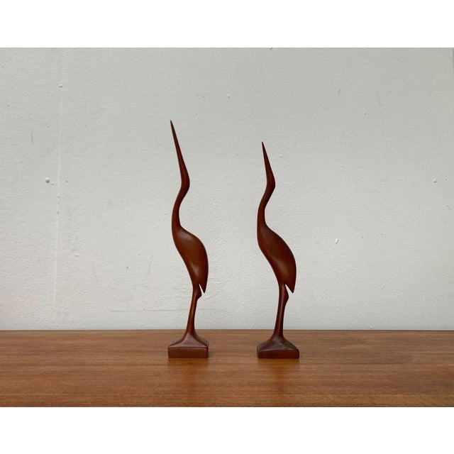 Mid-Century Wooden Teak Birds, 1960s, Set of 2 For Sale - Image 15 of 15