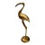 Large Vintage Brass Crane Sculpture For Sale