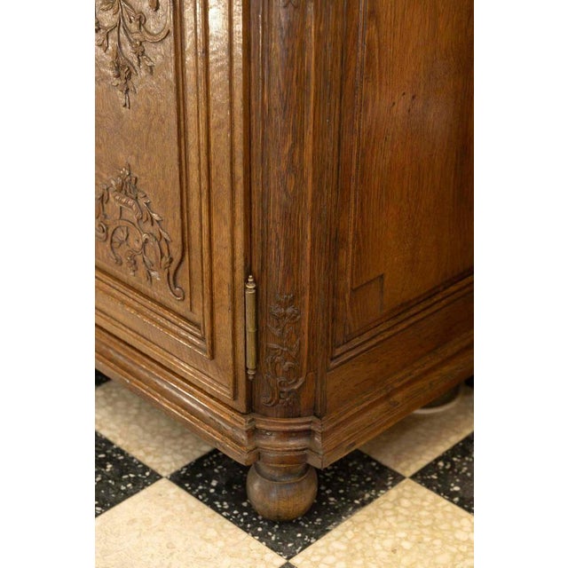 Napoleon III Sideboard with Sloping Desk in Carved Oak, 19th Century For Sale - Image 10 of 14