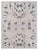 Doris Leslie Blau Vintage French Art Deco Floral Light Gray Hand-Knotted Rug For Sale