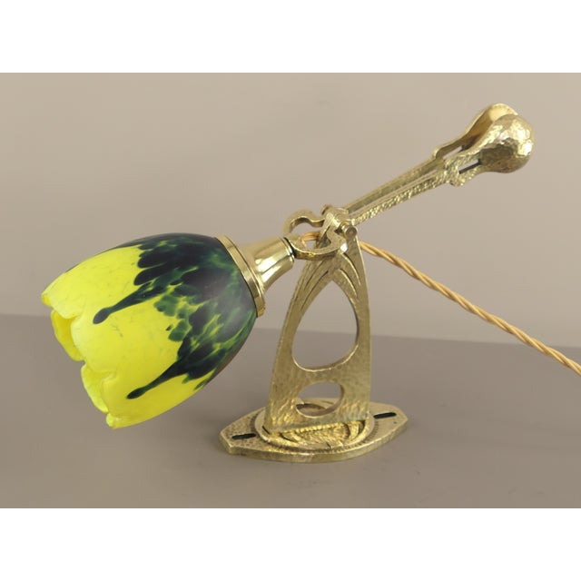 Art Nouveau Wall or Table Lamp attributed to Wiener Werkstätten, Vienna, 1920s For Sale - Image 13 of 16