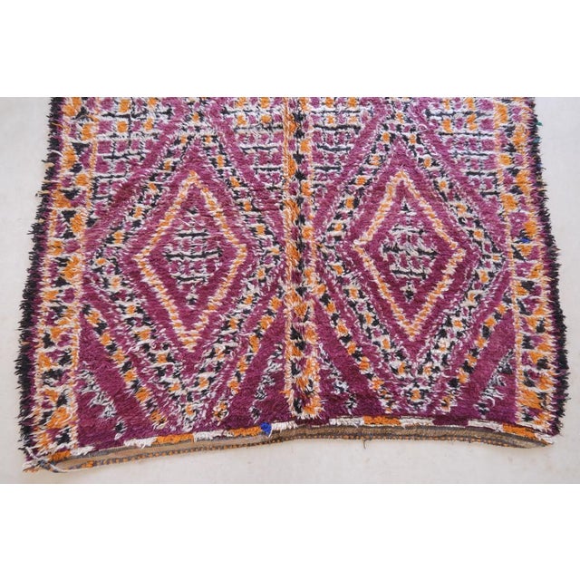 1980's Moroccan Collector Rug - 11.2 X 6.5 Ft For Sale - Image 4 of 9