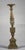 Italian Gold and Silver Lacquered Wooden Candlestick, Late 1700s For Sale - Image 6 of 9