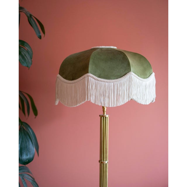 Art Deco The Pistachio Fringed Lampshade - Small For Sale - Image 3 of 7