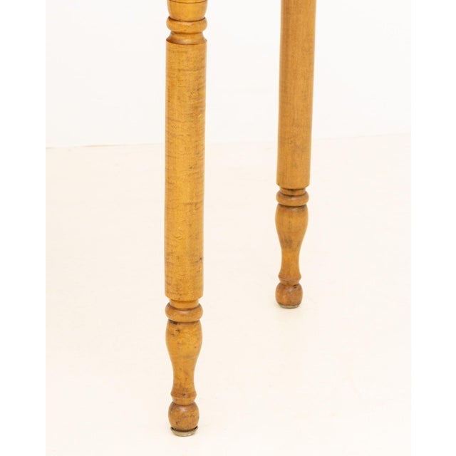 Mid 20th Century Federal Style Maple Bedside Table For Sale - Image 5 of 7