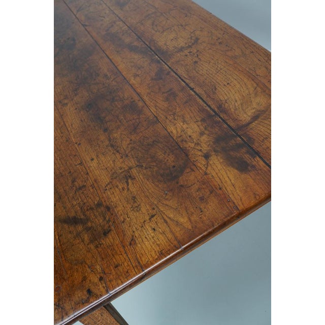 19th Century French Farmhouse Dining Table in Chestnut For Sale - Image 16 of 18
