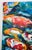 Mid 20th Century Oil Painting Koi Fish Textured Signed Romero Abstract Large 6'x7' For Sale - Image 9 of 12