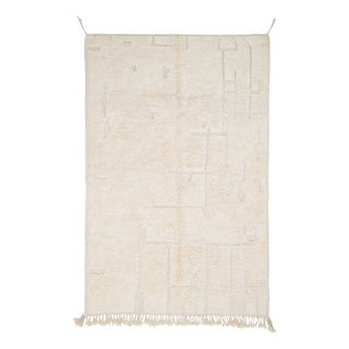 Hand-Knotted Wool Rug by Azele Studio For Sale