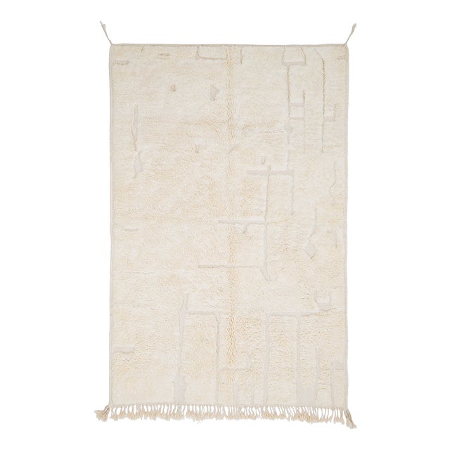 Hand-Knotted Wool Rug by Azele Studio For Sale