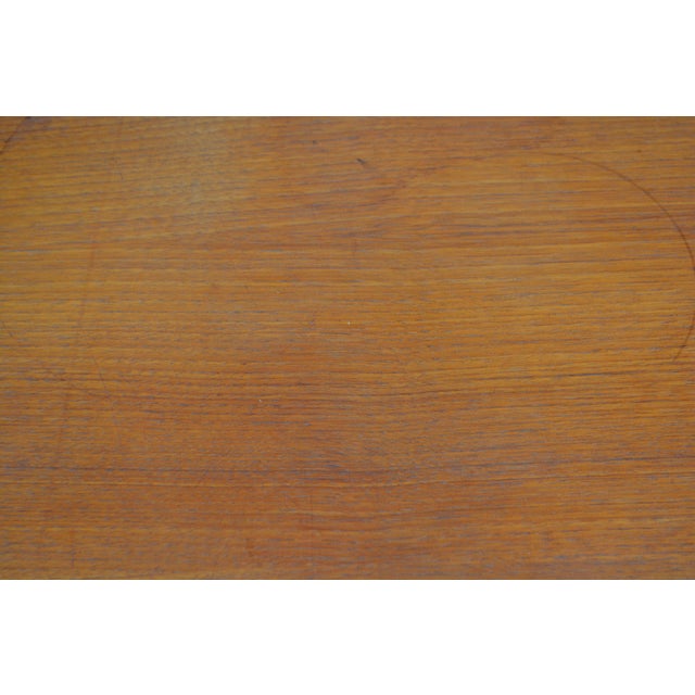 Mid Century Modern Square Danish Teak Coffee Table W/Cane Shelf Attributed to Gunnar Schwartz For Sale - Image 16 of 18