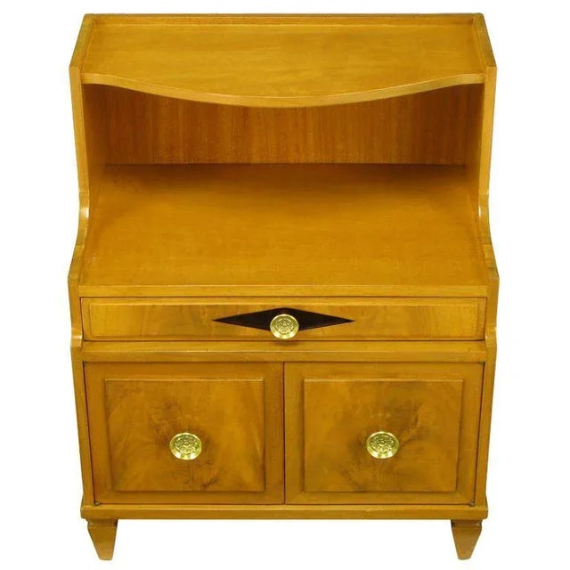 Grosfeld House Bleached Walnut & Mahogany Empire Night Stand For Sale - Image 11 of 11