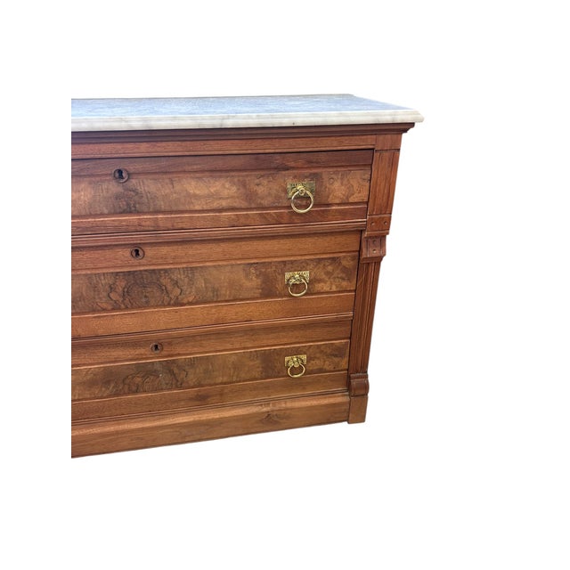 Antique Marble Topped French Provincial Sideboard For Sale - Image 12 of 18