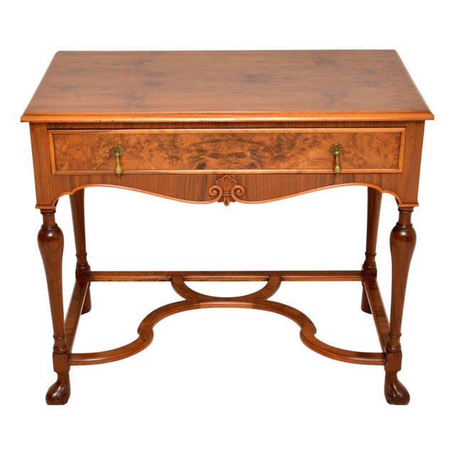 Vintage Walnut Side Table, 1930s For Sale