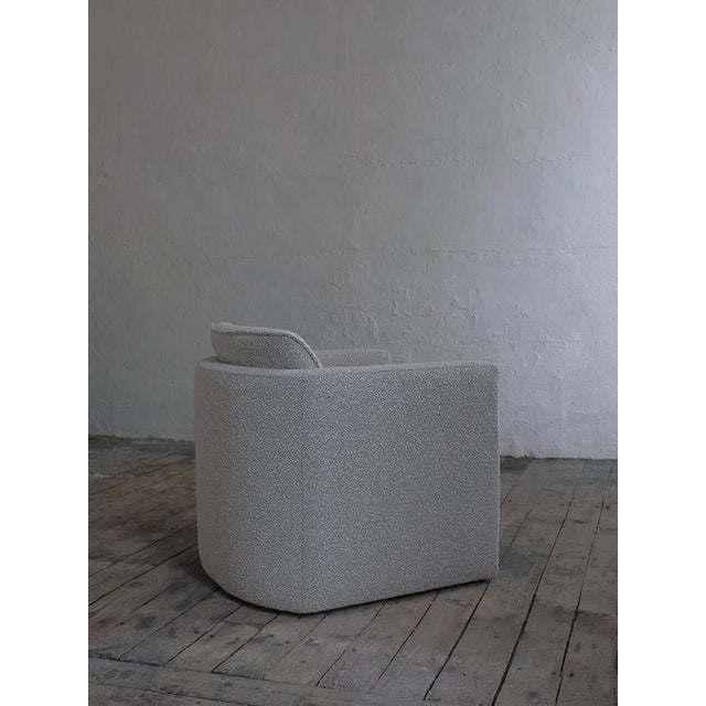 1990s Gray Dedar Boucle Lounge Chair, 1990s For Sale - Image 5 of 8