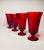 Glass 1960s Ruby Iced Tea Glasses- Set of 4 For Sale - Image 7 of 9