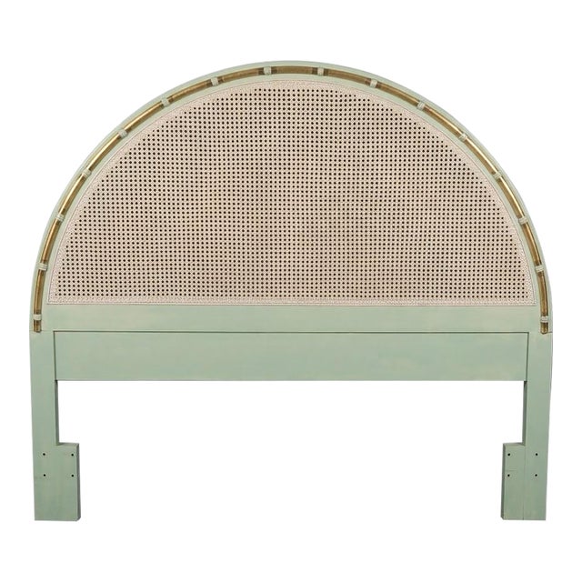 Curated and custom-detailed by Turtle and Crane, this vintage arched queen headboard is designed in the style of classic...