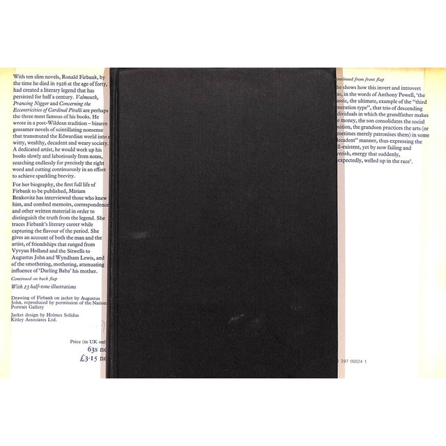 BENKOVITZ, Miriam J. [300] pp. Weidenfeld and Nicolson 1970 8 5/8" x 5 7/8" Arthur Annesley Ronald Firbank (17 January...