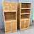 This pair of boho chic blonde wicker cabinets combines warm natural texture with versatile storage and display space. Tall...