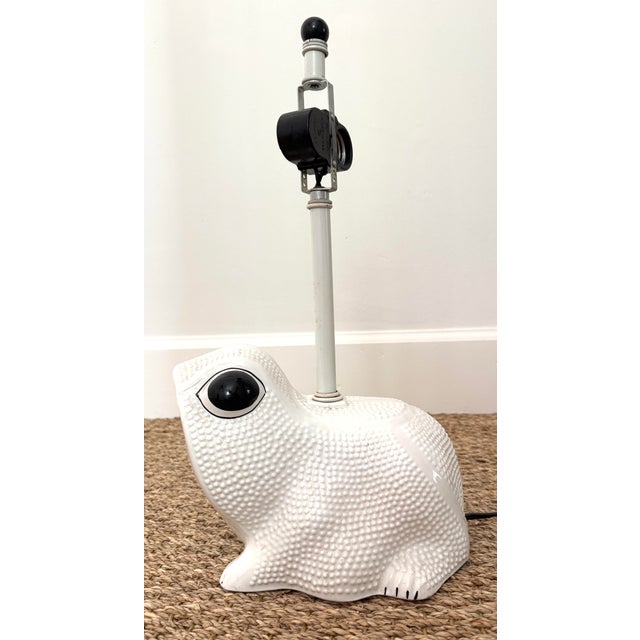 Mid 20th Century Mid 20th Century Italian Jean Rogers Style Hobnail Frog Lamp For Sale - Image 5 of 12