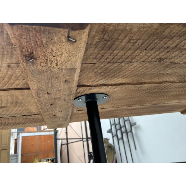Large Wooden Table with Industrial Spirit, 1950s For Sale - Image 18 of 18
