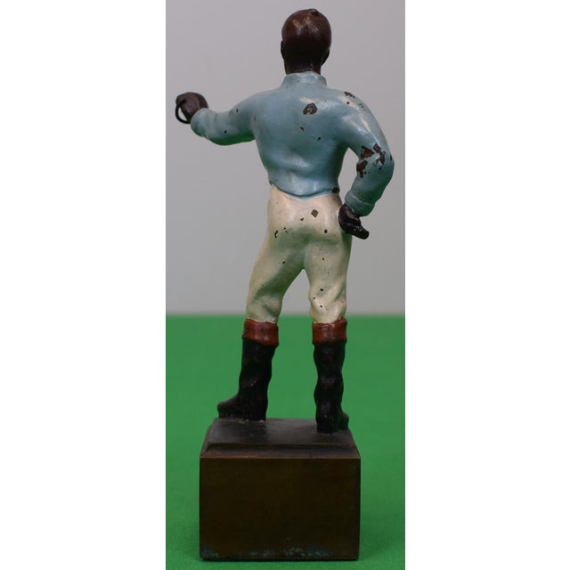 Overall Sz: 6 3/4"H x 4"W (including outstretched left arm) Jockey Sz: 5 1/8"H Cornelius Vanderbilt Whitney (1899-1992)...
