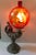 19th Century Harvard Student Table Lamp With Red Glass Globe For Sale - Image 4 of 13