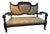 Early 20th Century Gold and Aqua Settee For Sale