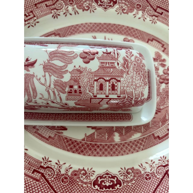 Vintage Pink Willow Rosa Chinoiserie Dinner Set Made in England - A Set of 38 Pieces For Sale - Image 11 of 12