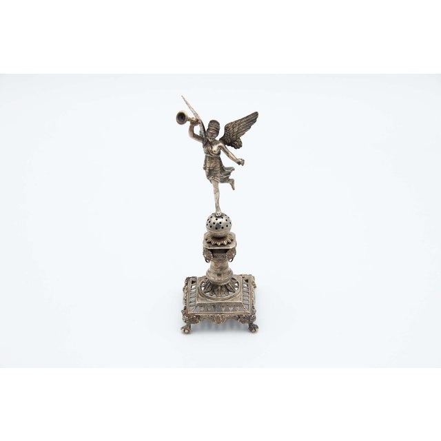 Silver Toothpick Holder with Winged Victory For Sale - Image 4 of 4
