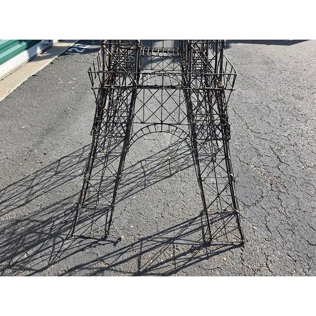 Early 21st Century Eiffel Tower Metal Sculpture 9' 8" Tall X 25" Wide Custom Design For Sale - Image 5 of 12