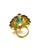 Bochic “Capri” Vintage Ruby, Blue Topaz & Diamond Ring Set In 18K Gold & Silver For Sale - Image 11 of 11