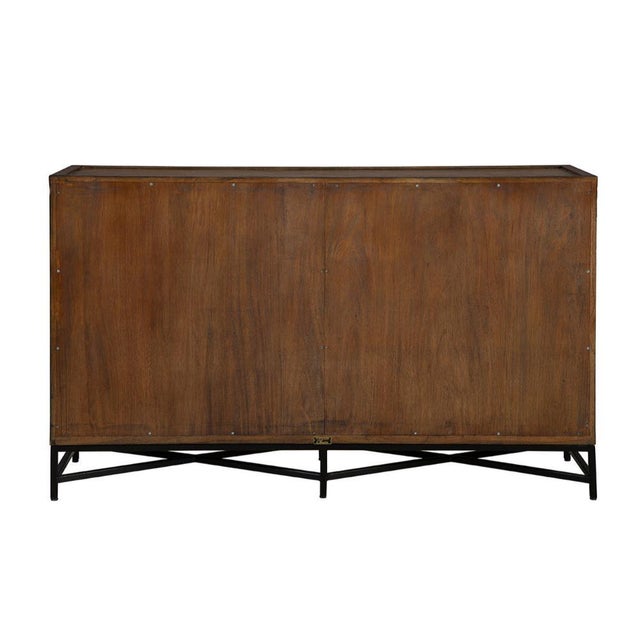 Contemporary Rouge Brown Wood Sideboard by Furniture Classics For Sale - Image 3 of 5