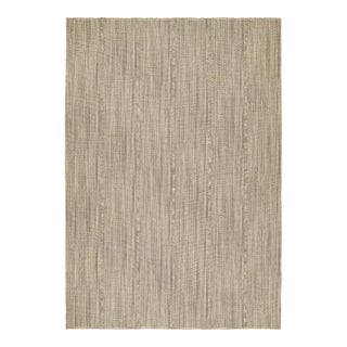 2010s Rug & Kilim’s Contemporary Kilim Rug in Beige-Brown With Gray Accents For Sale