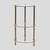 Vintage Italian Three-Tier Glass and Brass Side Table, 1960s For Sale - Image 9 of 9